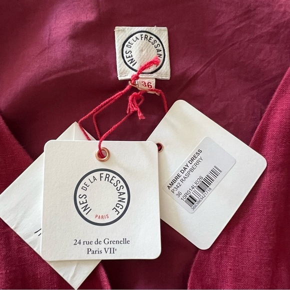 Ines de La Fressange Amber Dress in Raspberry EU 36 - Picture 12 of 16